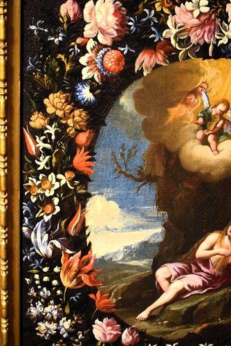 Maria Maddalena in una Ghirlanda di fiori